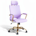 **Technische titel in het Nederlands: Ergonomische lila bureaustoel met verstelbare rugleuning**