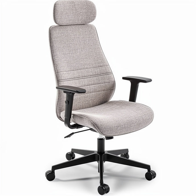 **Ergonomische Bureaustoel met Verstelbare Rugleuning en Armleuningen**
